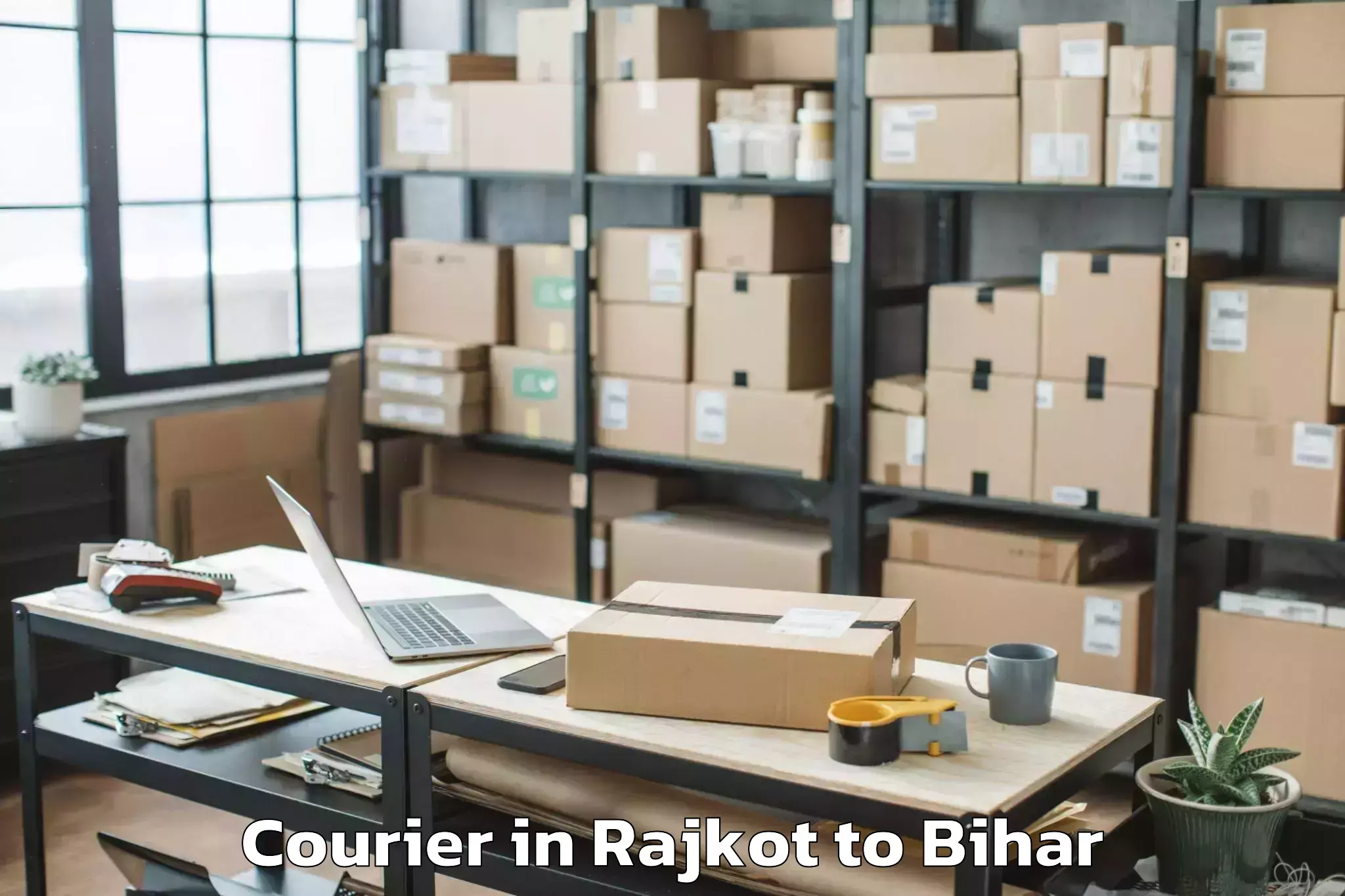 Book Rajkot to Sidhaw Courier